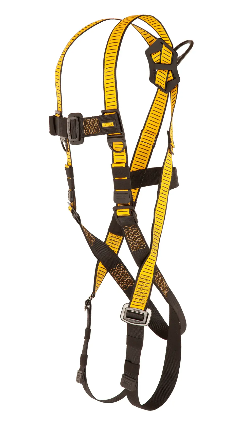 3/4 Left view of DEWALT D1000 HARNESS Vest Style, 5 Points Adjustment with Pass-Thru Legs Buckles