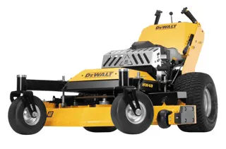 Profile of 48 inch Kawasaki Gas Hydrostatic Commercial Hydro Walk Mower.