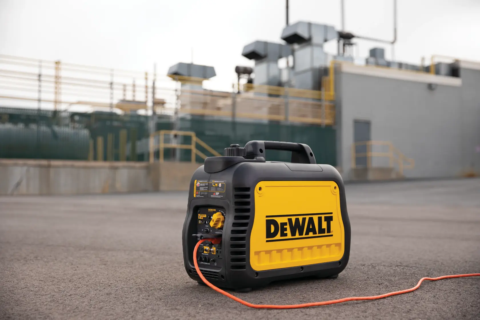 2200 Watt Portable Inverter Generator in action.