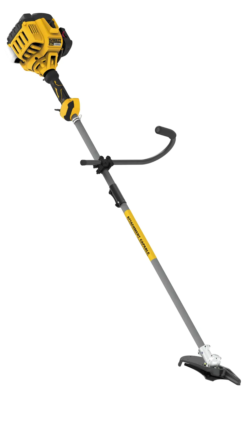 Left profile of Gas Brushcutter with Attachment Capability.
