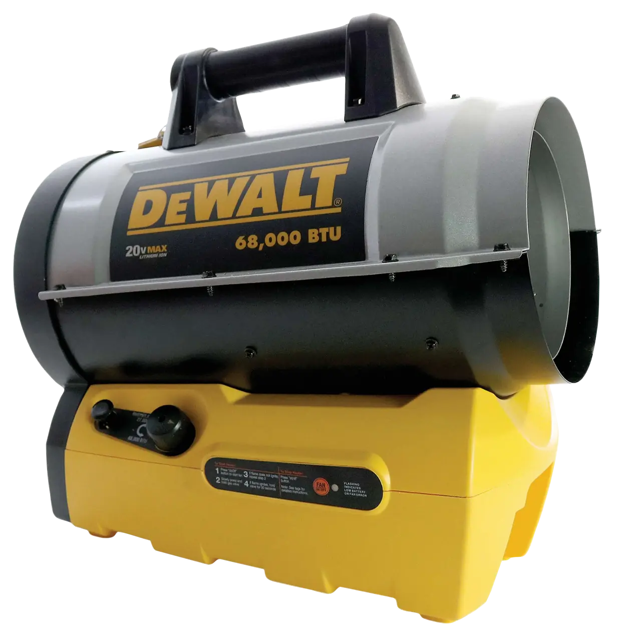 20V MAX 70,000 BTU Cordless Forced Air Propane Heater