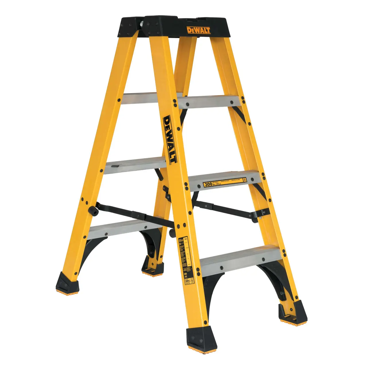4 ft. 300 lb. Fiberglass Twin Step Ladder