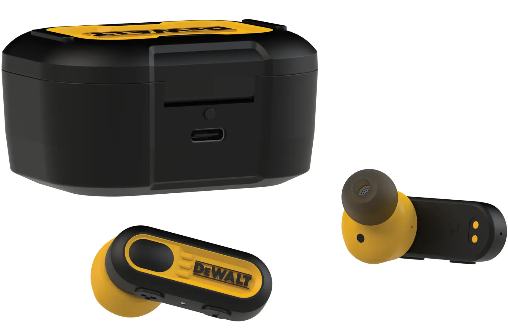 DEWALT® Jobsite Pro-X1 True Wireless Earbuds with Charging Case