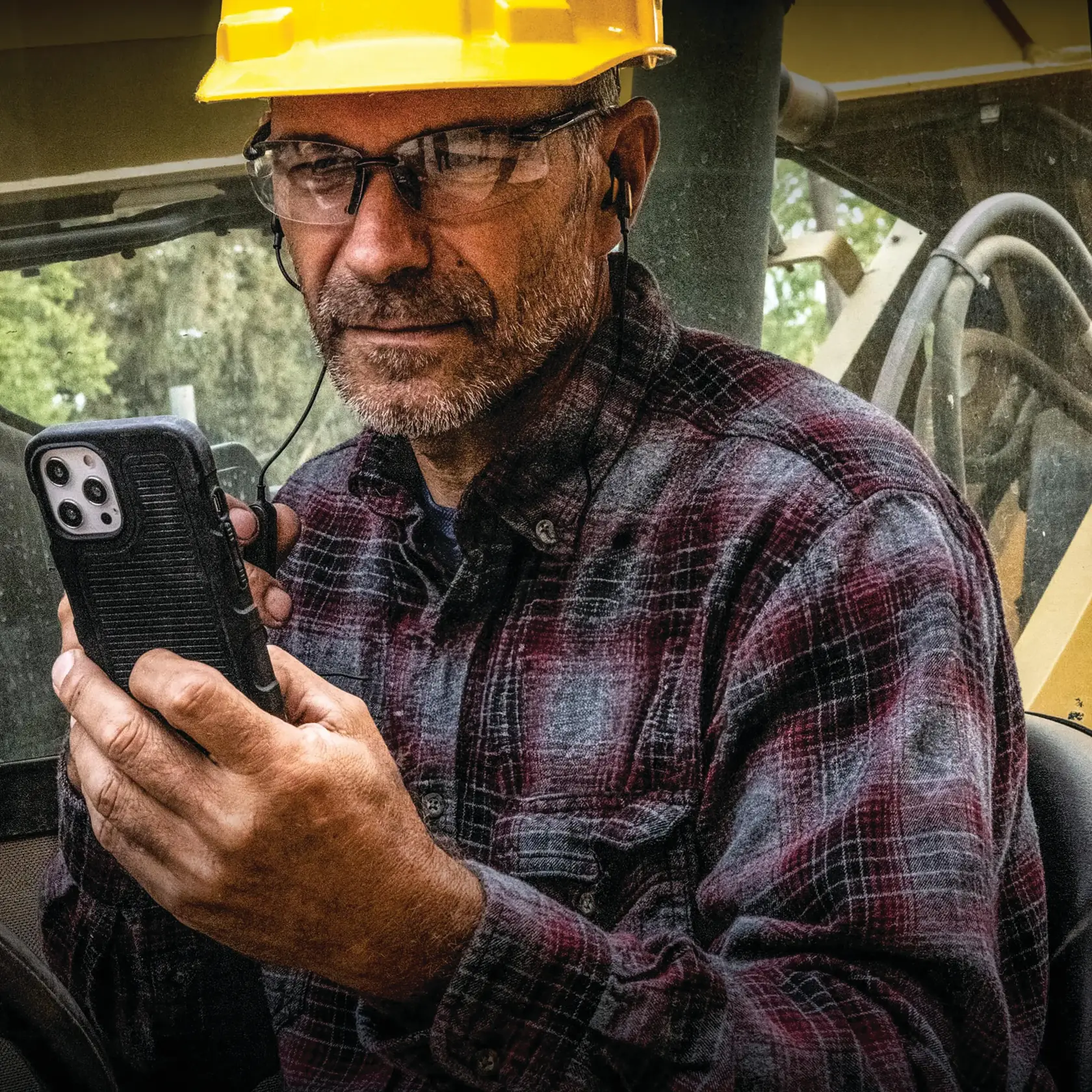 Phone case in action, demonstrating its durability and easy handling during daily use.