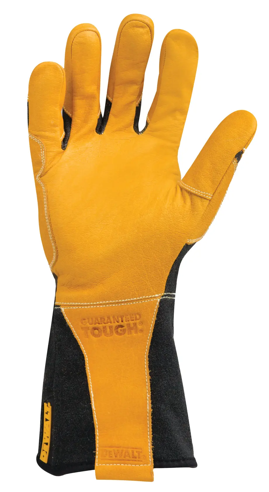 Backside of Premium fabricator welding gloves.n