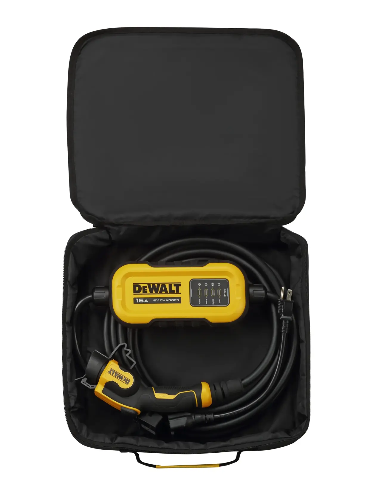 DEWALT® Portable Electric Vehicle (EV) 120-240V Level 2 Charger up to 16 Amps, CSA Certified Indoor/Outdoor, NEMA 6-20 with 5-15 Adapter Included, 25 ft. Cable thumbnail 8