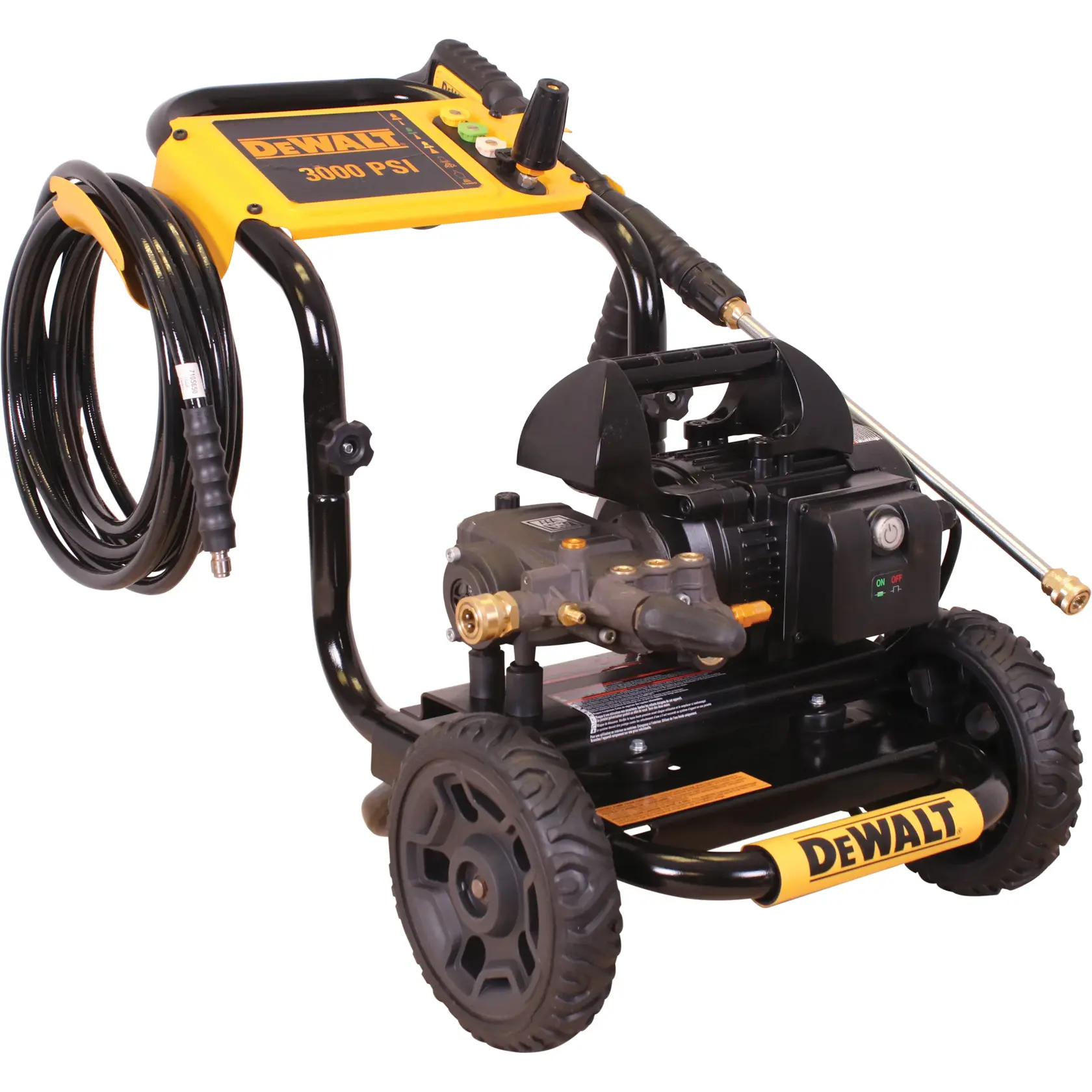 45-degree right-facing view of DeWalt pressure washer
