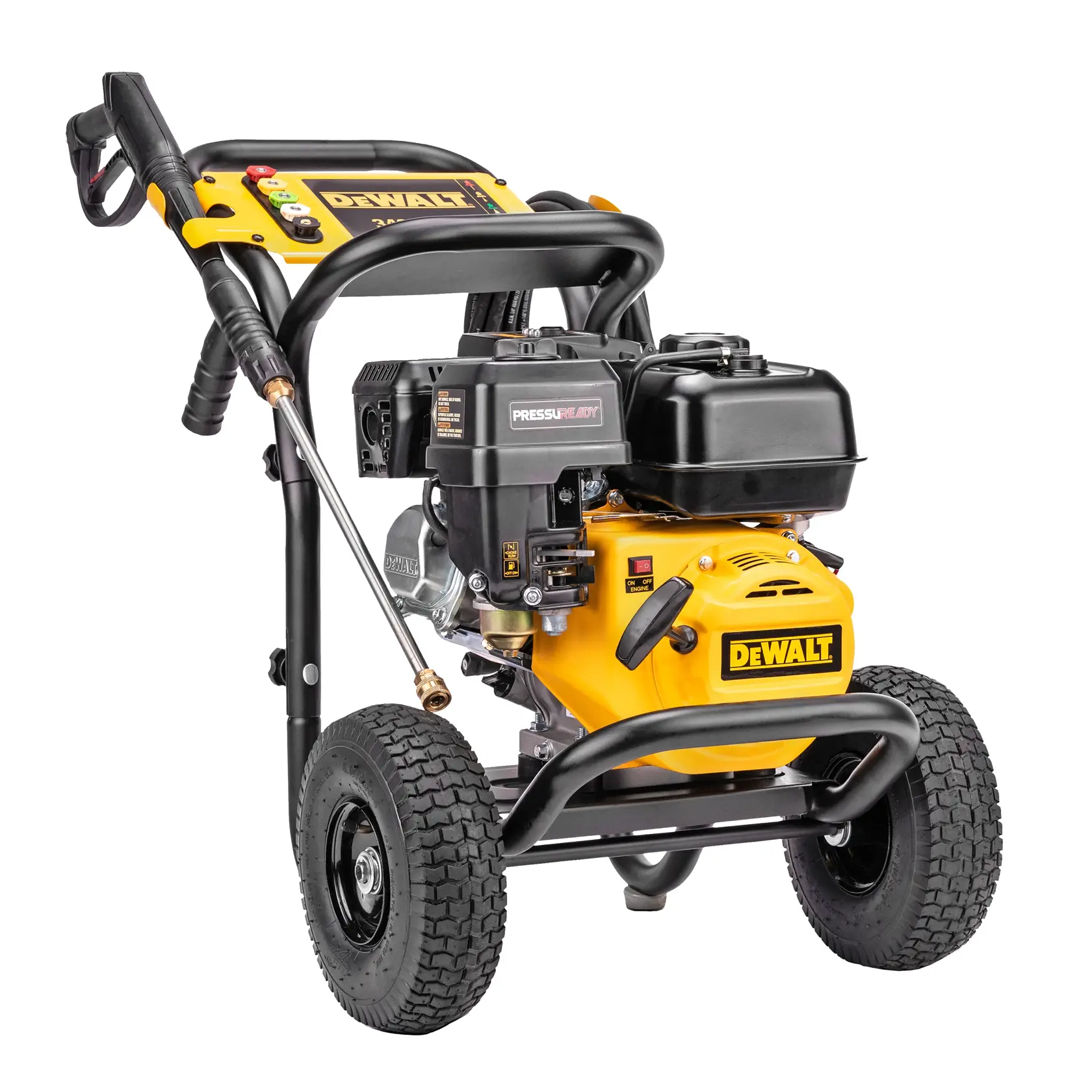Profile of PressuReady 3400 PSI at 2.5 GPM Powered Cold Water Gas Pressure Washer.