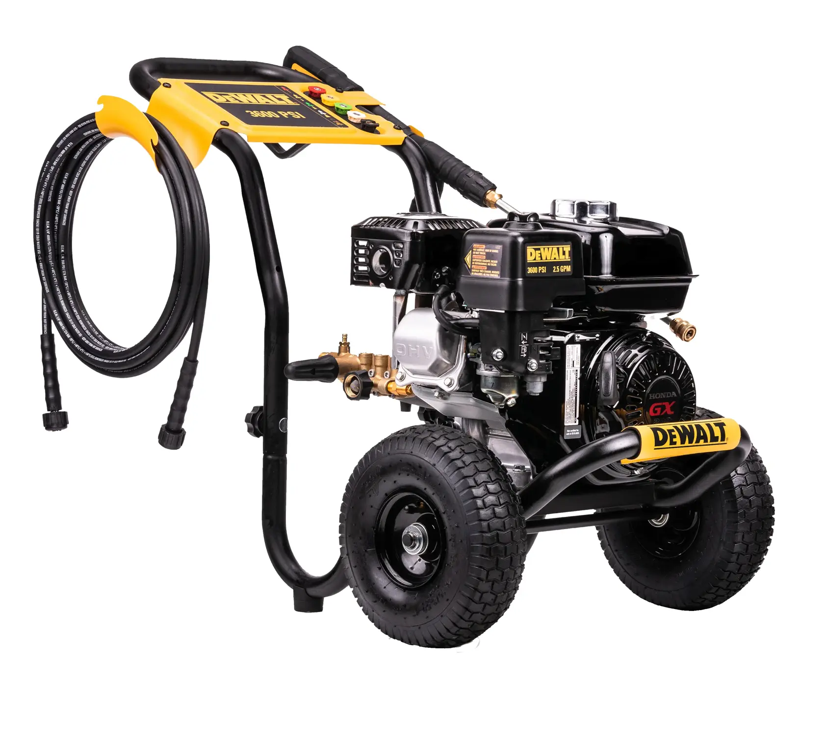 DEWALT® Cold Water Gas Pressure Washer Powered by Honda® With Triplex Pump (3600 PSI at 2.5 GPM)