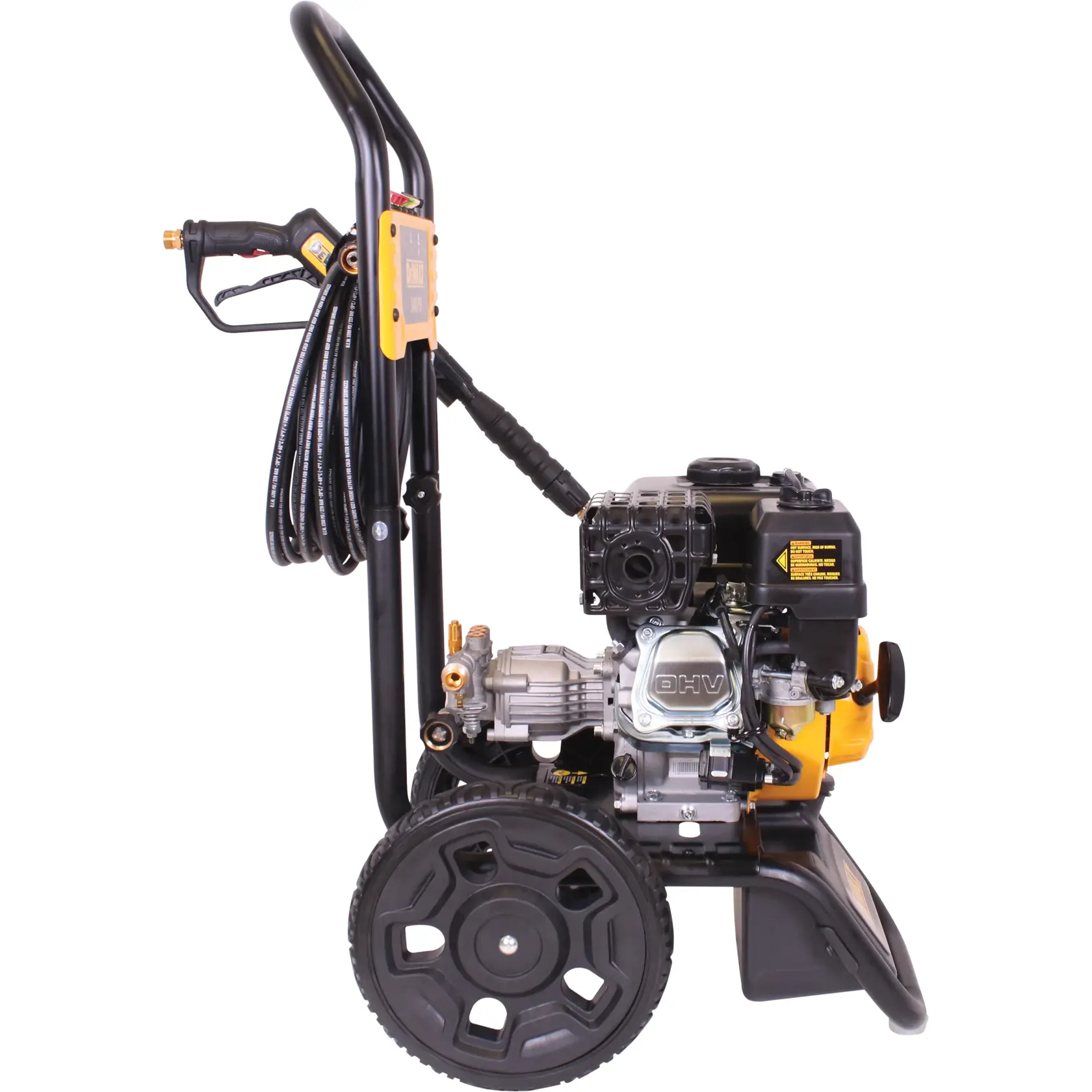 Left side view of DeWalt pressure washer