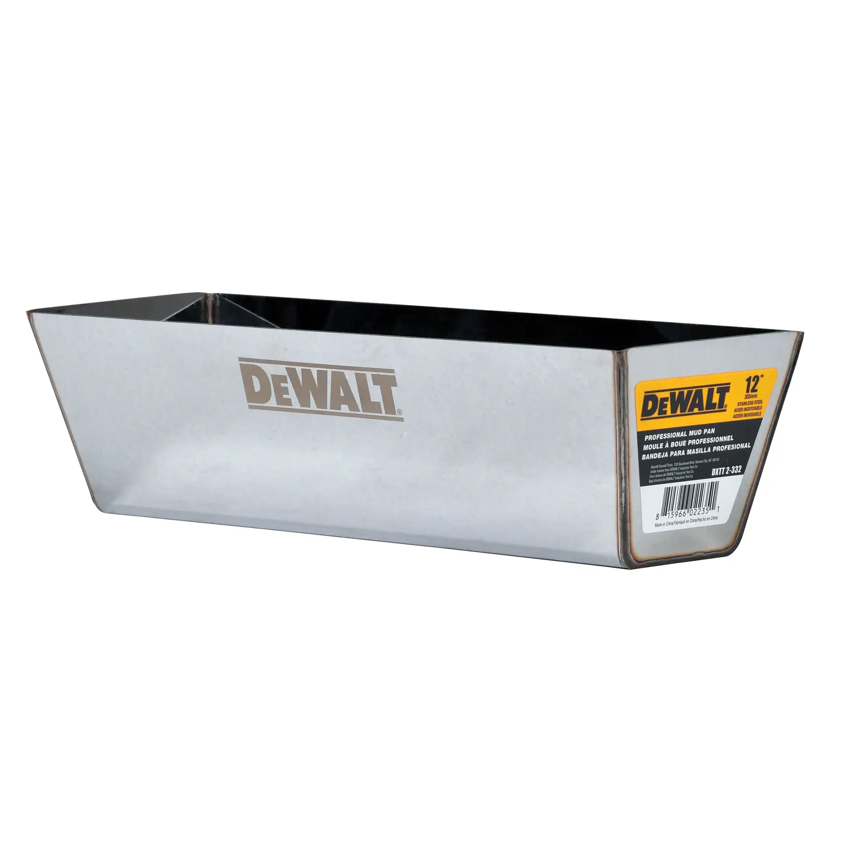 DEWALT® Stainless Steel Drywall Mud Pan