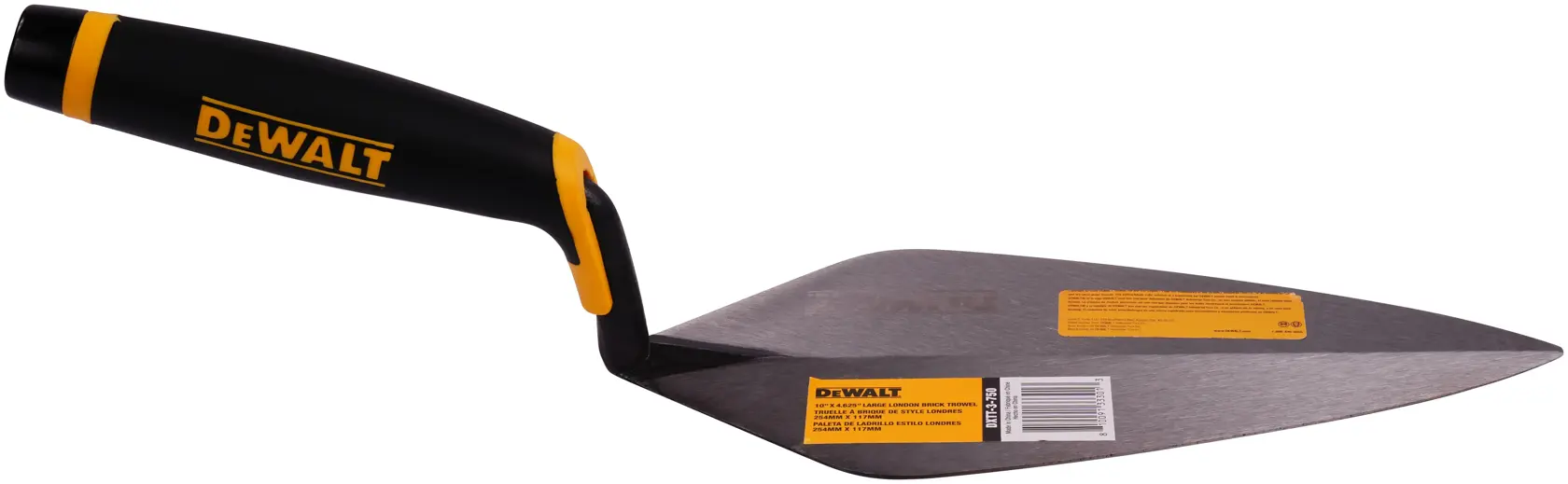 DEWALT® 10-in. x 4 5/8-in. Large London Brick Trowel thumbnail 2