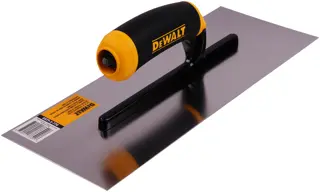 13 X 5 STAINLESS STEEL STUCCO TROWEL RIGHT ANGLE VIEW