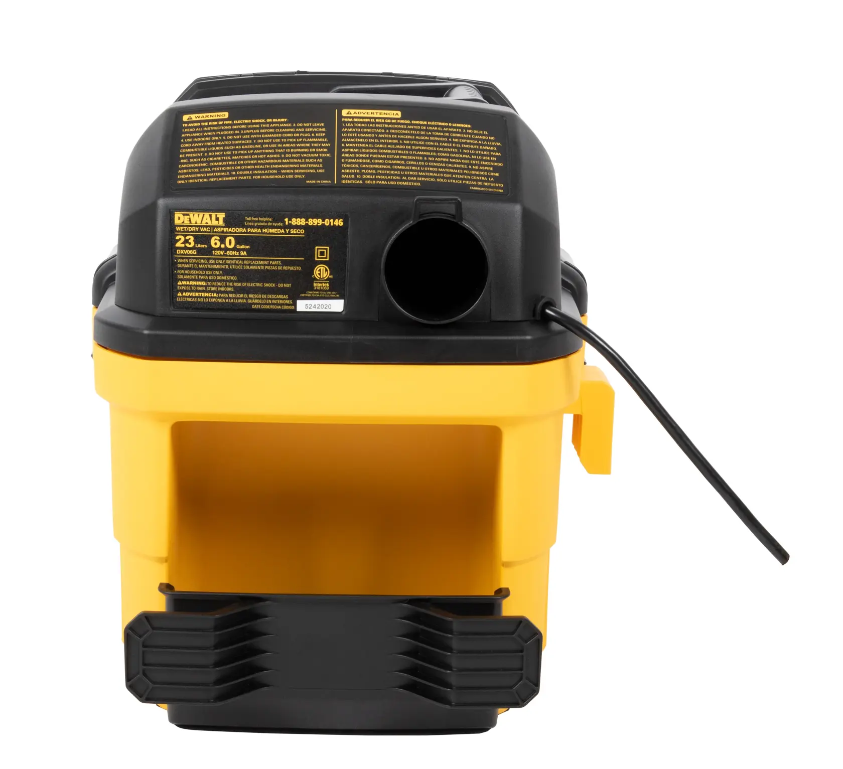 DEWALT® Wall-Mounted Wet/Dry Vacuum with Wireless On/Off Control (6 gal) thumbnail 6