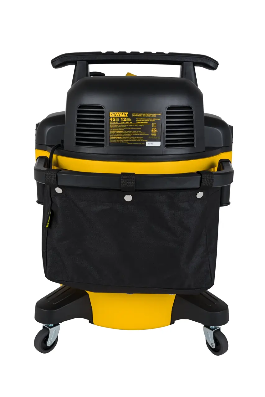 DEWALT DXV12P-QTA 12 Gallon STEALTHSONIC Ultra Quiet Poly Wet/Dry Vacuum, 5.5 Peak HP