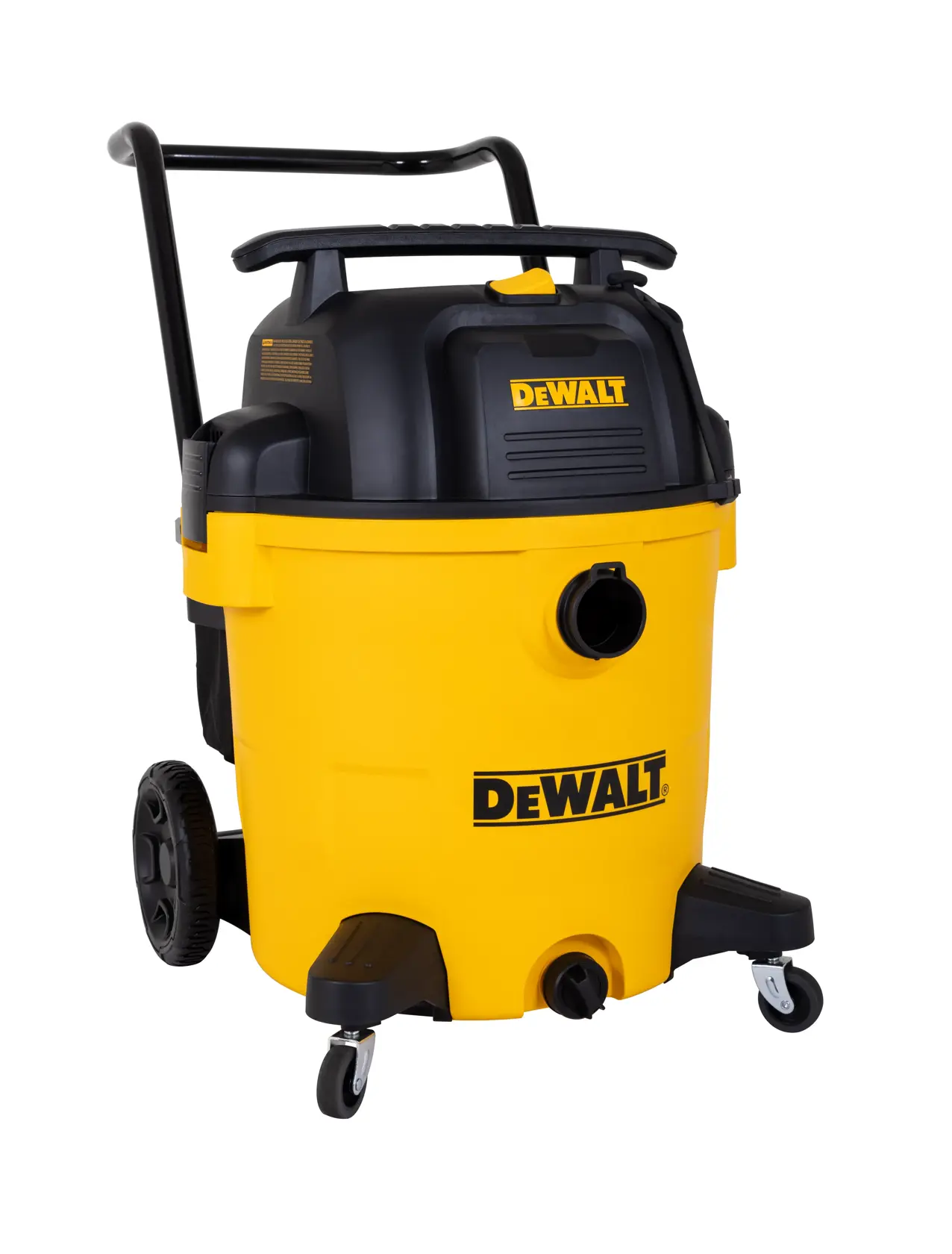 Dewalt Stealthsonic Left Side Angle View Wet/Dry Vac