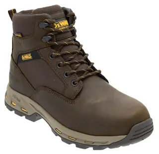 ¾ view facing right of the DEWALT Halogen Lite men’s safety boot in brown
