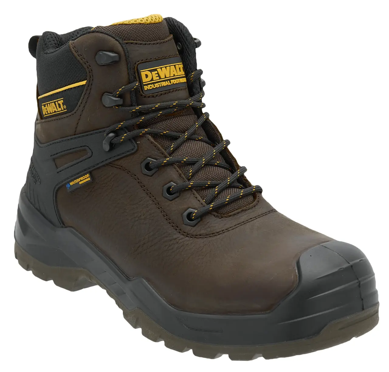 Hayes Men's Waterproof, Leather, Steel Toe, Safety Work Boot, Seal Brown