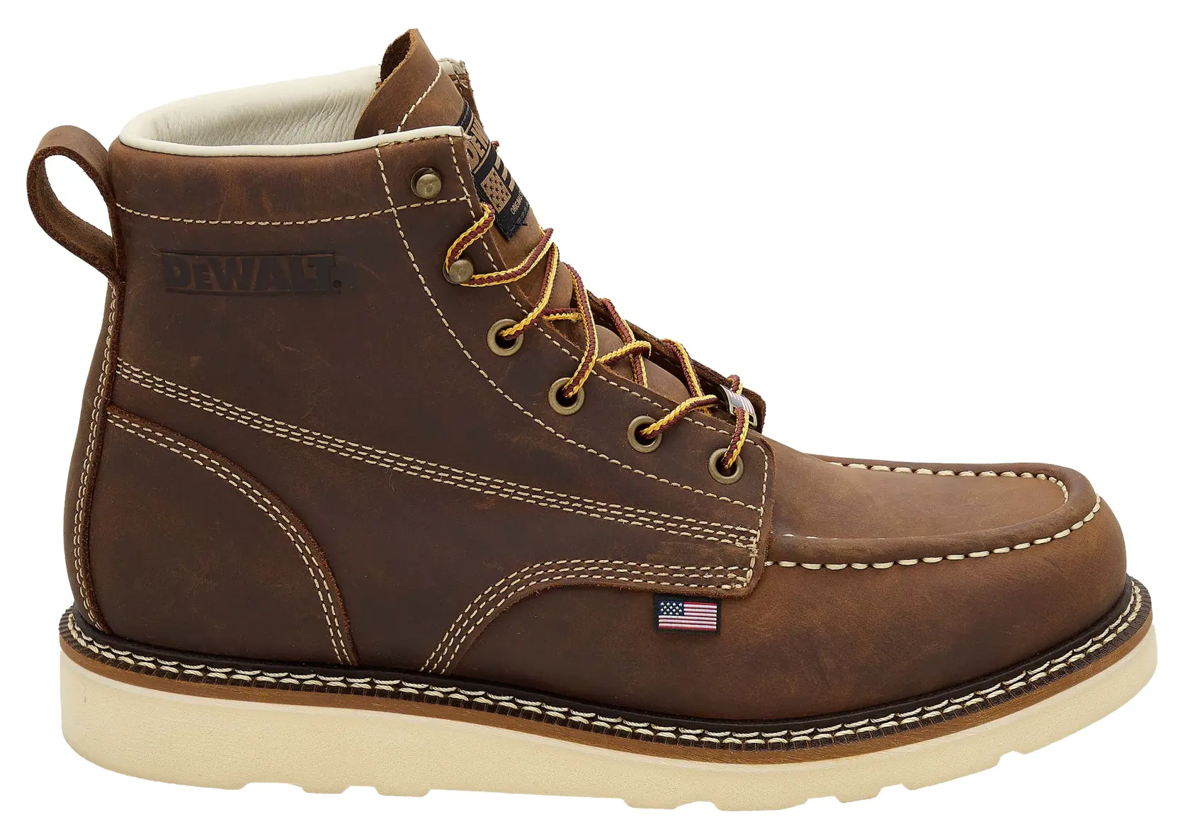 DEWALT® Weatherby Men's Made in USA Pro Comfort, Full Grain Leather, Moc Toe Work Boot thumbnail 2