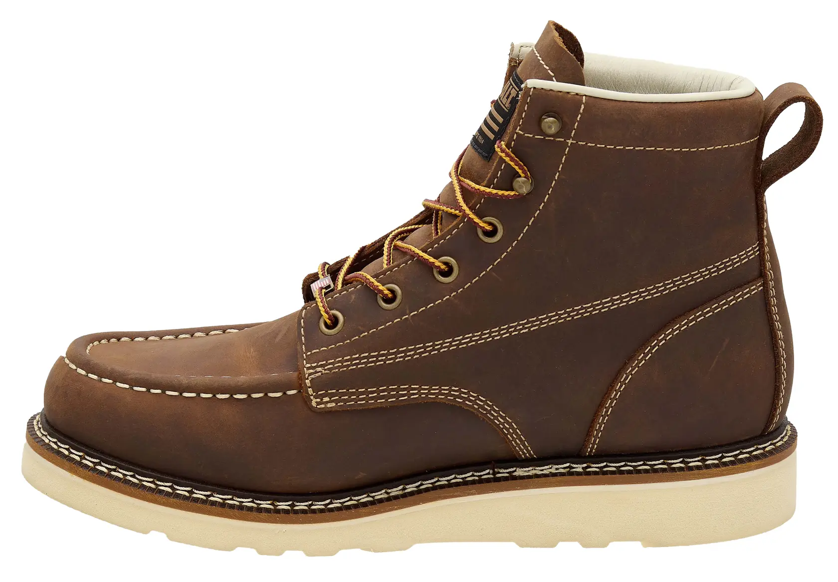 DEWALT® Weatherby Men's Made in USA Pro Comfort, Full Grain Leather, Moc Toe Work Boot thumbnail 4