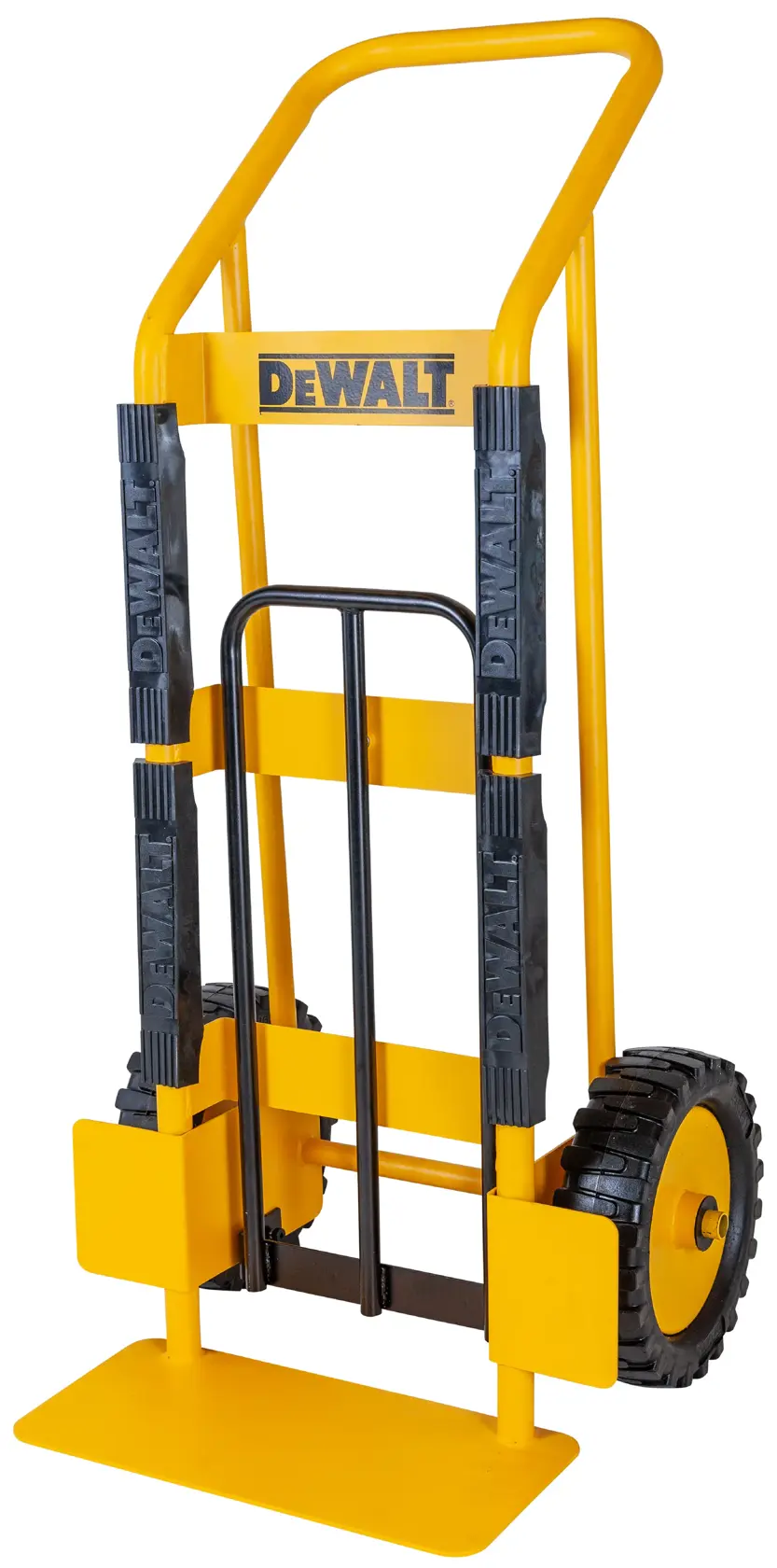 DeWalt DXWT-HT100-KIT Steel Hand Truck with Kit folded slight tilt to left