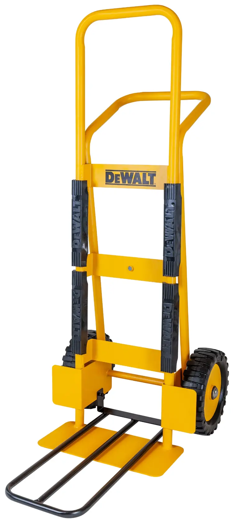DeWalt DXWT-HT101-KIT Extended Steel Hand Truck with Kit unfolded slight tilt to left