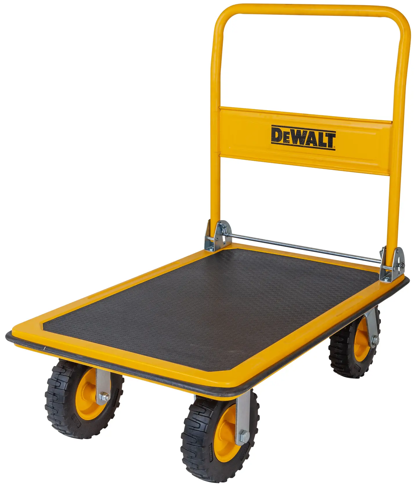 DeWalt DXWT-PC504 Steel Platform Cart unfolded slight tilt to left