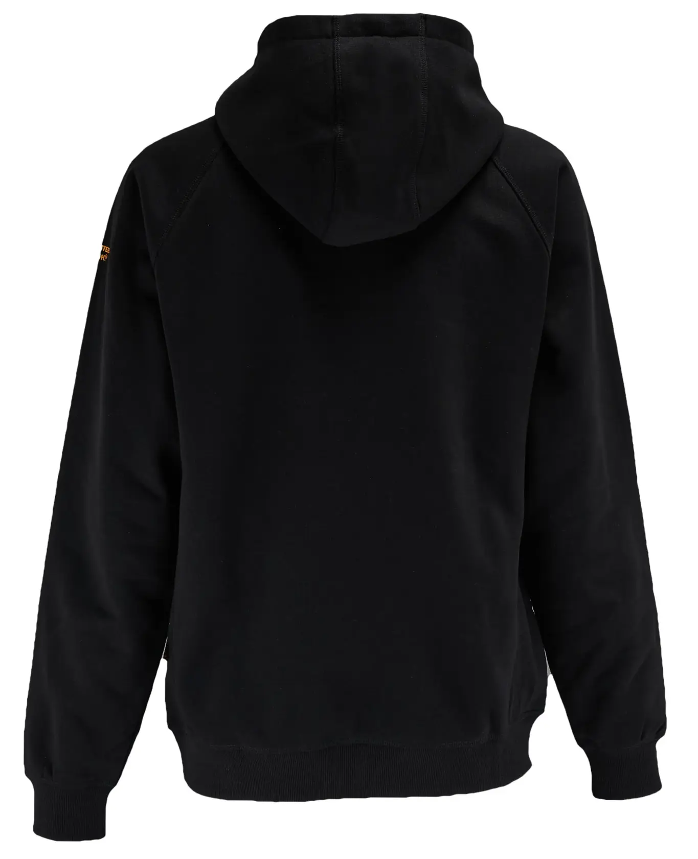 Rear view of the DEWALT Rexburg men’s hoodie in black
