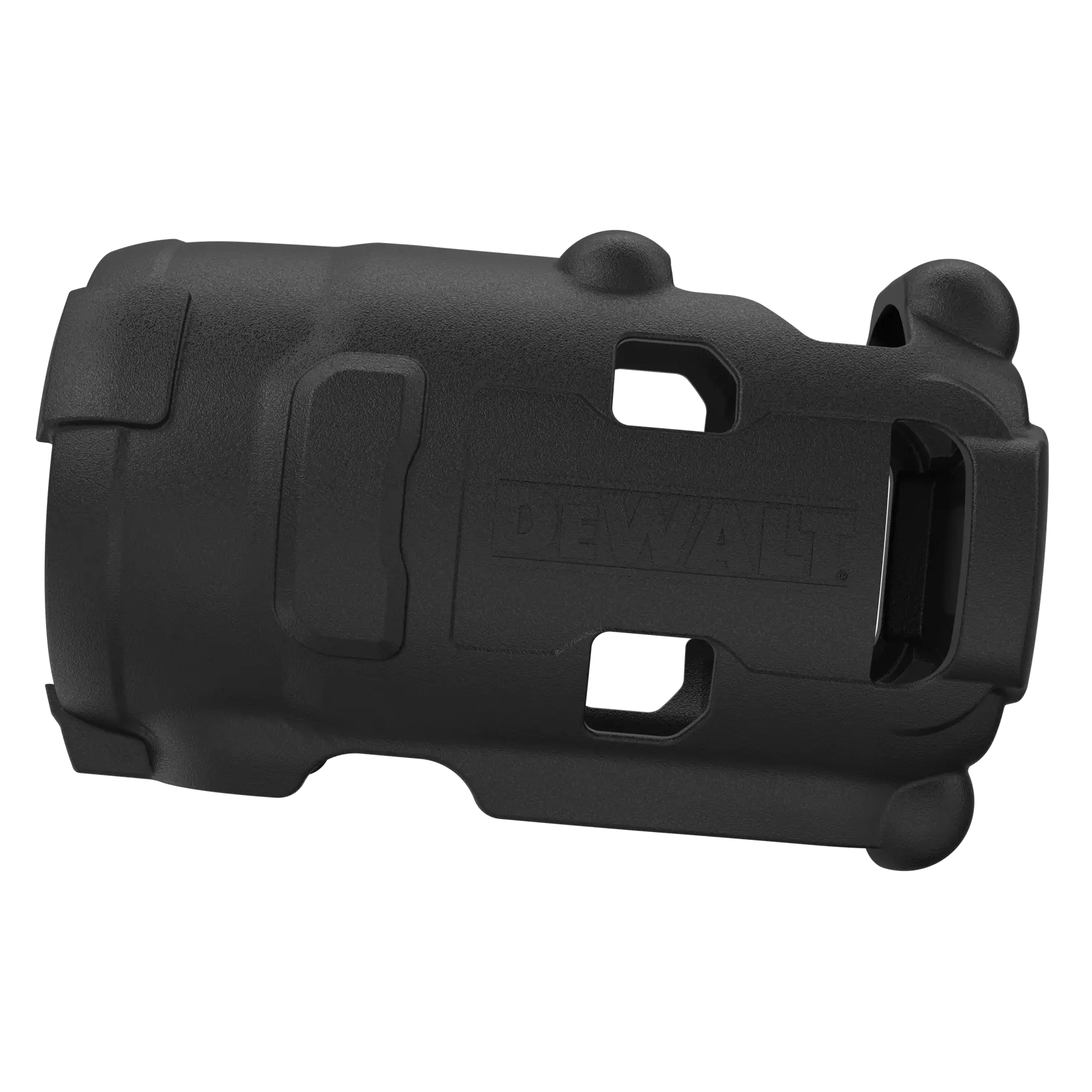 Side view of protective boot covering for DCF901, DCF903, DCF911, and DCF913