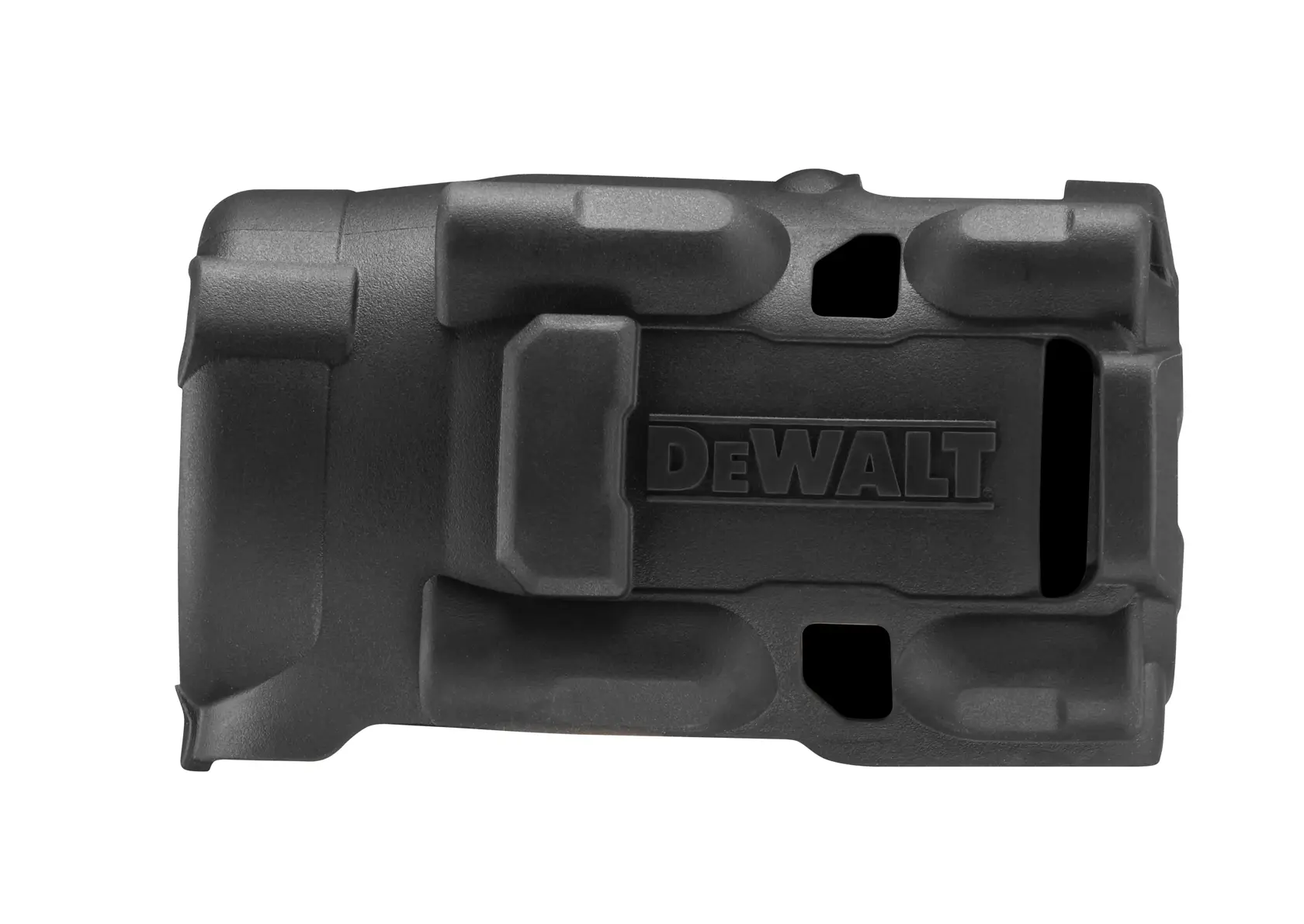 Angled view of DEWALT protective boot for DCF921, DCF922, and DCF923